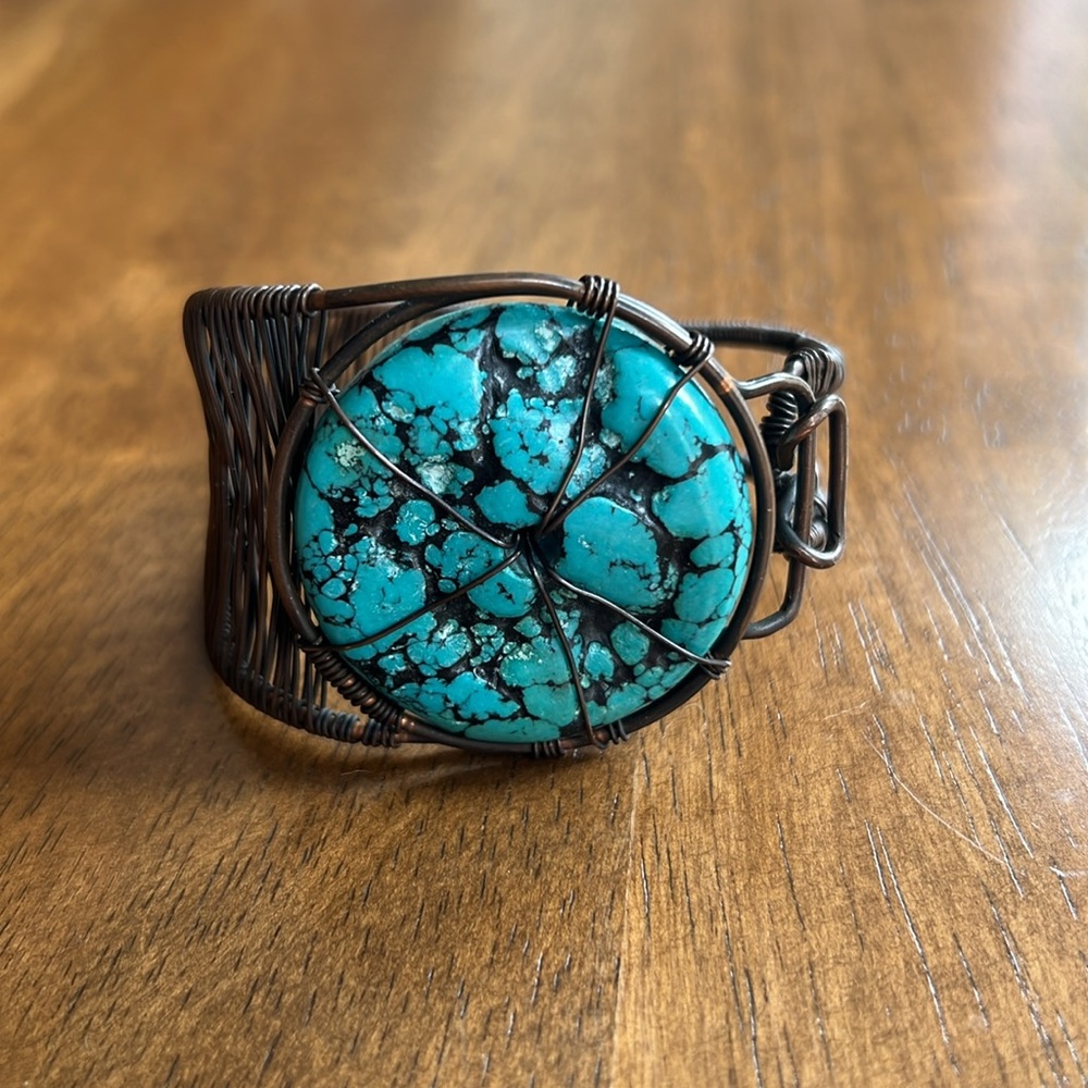 Copper Turquoise Bracelet
